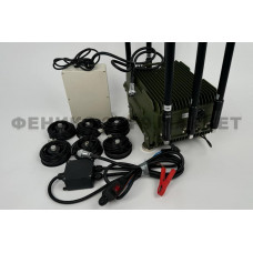 Подавитель БПЛА и FPV-дронов Герань-6 автомобильный 300Вт 6 каналов 400-3500 МГц